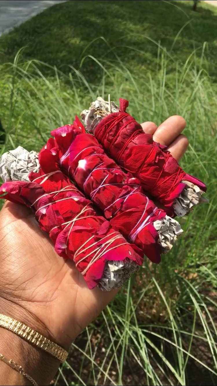 4” Rose Wrapped Sage
